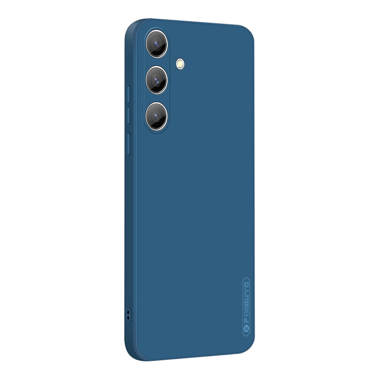 For Samsung Galaxy S25+ 5G PINWUYO Sense Series Liquid Silicone TPU Phone Case(Blue) - Galaxy S25+ 5G Cases by PINWUYO | Online Shopping UK | buy2fix