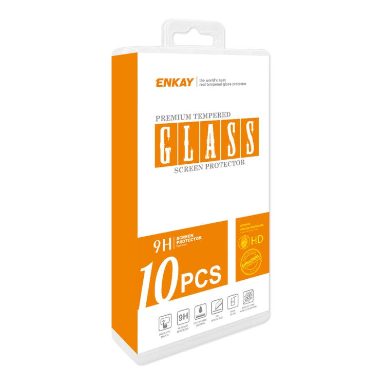 For Redmi K70 / K70 Pro / K70E 10pcs ENKAY Hat-Prince Full Glue High Aluminum-silicon Tempered Glass Film - K70 Tempered Glass by ENKAY | Online Shopping UK | buy2fix