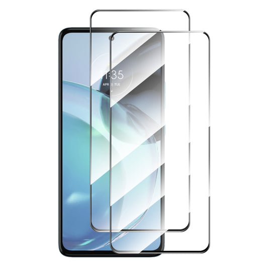 For Motorola Moto G72 / G71s 2pcs ENKAY Full Glue High Aluminum-silicon Tempered Glass Film - Motorola Tempered Glass by ENKAY | Online Shopping UK | buy2fix