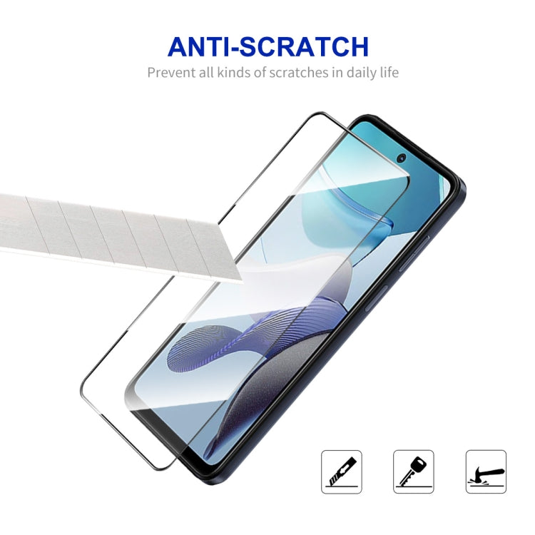 For Motorola Moto G73 / G Power 2023 10pcs ENKAY Full Glue High Aluminum-silicon Tempered Glass Film - Motorola Tempered Glass by ENKAY | Online Shopping UK | buy2fix