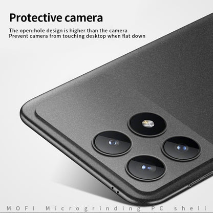 For Xiaomi Redmi K70 / K70 Pro MOFI Fandun Series Frosted PC Ultra-thin All-inclusive Phone Case(Gray) - K70 Pro Cases by MOFI | Online Shopping UK | buy2fix