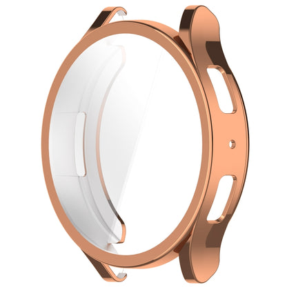 For Samsung Galaxy Watch6 44mm Full Coverage TPU Electroplated Watch Protective Case(Rose Gold) - Watch Cases by buy2fix | Online Shopping UK | buy2fix