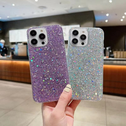 For iPhone 16 Plus Glitter Sequins Epoxy TPU Phone Case(Silver) - iPhone 16 Plus Cases by buy2fix | Online Shopping UK | buy2fix