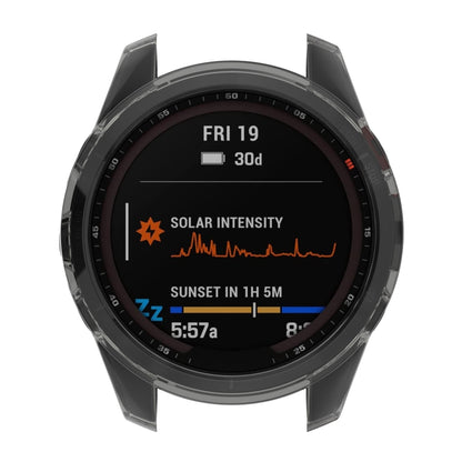 For Garmin Fenix 7 Pro Half-Package TPU Watch Protective Case(Transparent) - Watch Cases by buy2fix | Online Shopping UK | buy2fix