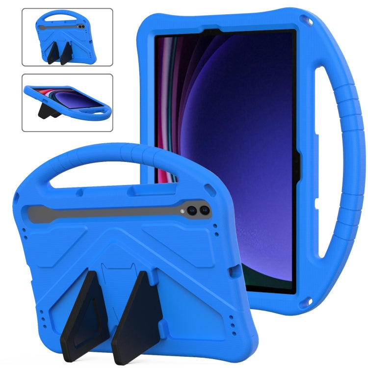 For Samsung Galaxy Tab S9 EVA Shockproof Tablet Case with Holder(Blue) - Galaxy Tab S9 Cases by buy2fix | Online Shopping UK | buy2fix