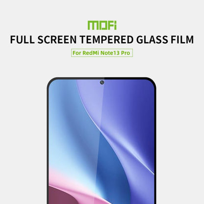 For Xiaomi Redmi Note 13 / 13 Pro 5G MOFI 9H 2.5D Full Screen Tempered Glass Film(Black) - Note 13 Tempered Glass by MOFI | Online Shopping UK | buy2fix