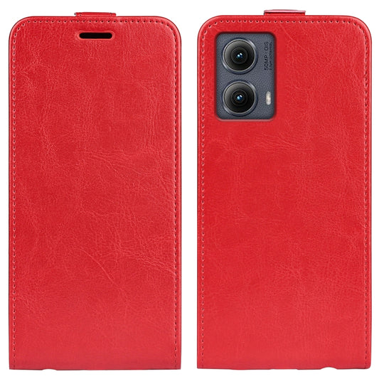 For Motorola Edge 5G 2024 R64 Texture Single Vertical Flip Leather Phone Case(Red) - Motorola Cases by buy2fix | Online Shopping UK | buy2fix