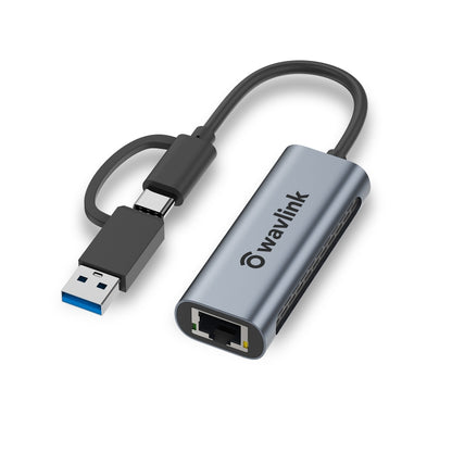 Wavlink NWU330GCA Gigabit Ethernet Adapter Type-C to 2.5 Network Card RJ45 LAN USB3.0 Converter - USB HUB by WAVLINK | Online Shopping UK | buy2fix