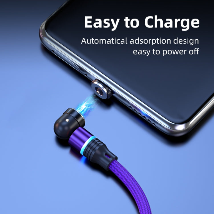 ENKAY 3 in 1 2.4A USB to Type-C / 8 Pin / Micro USB Magnetic 540 Degrees Rotating Charging Cable, Length:1m(Black) - Charging Cable & Head by ENKAY | Online Shopping UK | buy2fix