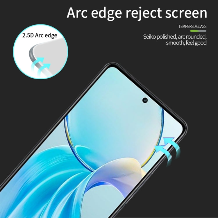 For vivo Y100i PINWUYO 9H 2.5D Full Screen Tempered Glass Film(Black) - vivo Tempered Glass by PINWUYO | Online Shopping UK | buy2fix