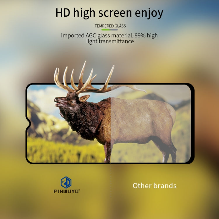 For vivo Y28 5G PINWUYO 9H 2.5D Full Screen Tempered Glass Film(Black) - vivo Tempered Glass by PINWUYO | Online Shopping UK | buy2fix