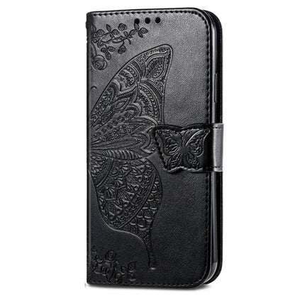 For Xiaomi Redmi K70 Butterfly Love Flower Embossed Leather Phone Case(Black) - K70 Cases by buy2fix | Online Shopping UK | buy2fix