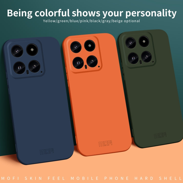 For Xiaomi 14 MOFI Qin Series Skin Feel All-inclusive PC Phone Case(Green) - 14 Cases by MOFI | Online Shopping UK | buy2fix