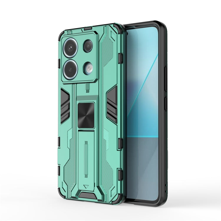 For Xiaomi Poco X6 Supersonic Armor PC Hybrid TPU Phone Case(Green) - Xiaomi Cases by buy2fix | Online Shopping UK | buy2fix