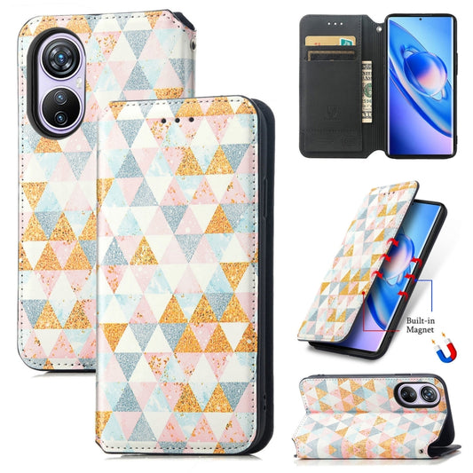 For Blackview A200 Pro CaseNeo Colorful Magnetic Leather Phone Case(Rhombus) - More Brand by buy2fix | Online Shopping UK | buy2fix