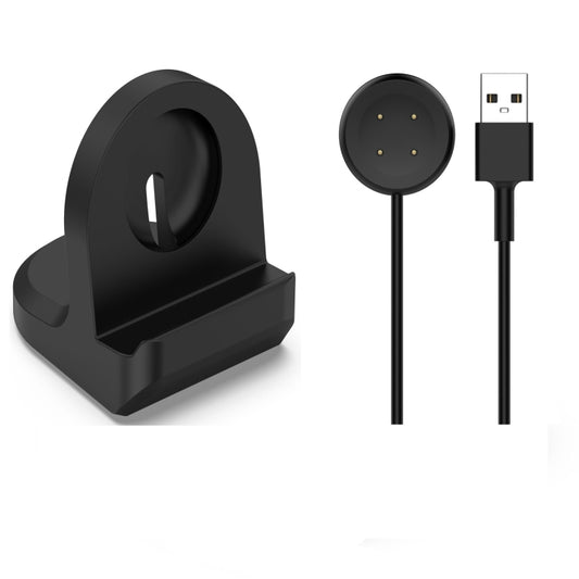 For Google Pixel Watch 2 Smart Watch Silicone Charging Bracket with Charger(Black) - Other by buy2fix | Online Shopping UK | buy2fix