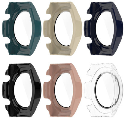 For Xiaomi Watch H1 PC + Tempered Film Integrated Watch Protective Case(Beige) - Watch Cases by buy2fix | Online Shopping UK | buy2fix