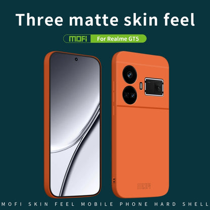 For Realme GT5 MOFI Qin Series Skin Feel All-inclusive PC Phone Case(Beige) - Realme Cases by MOFI | Online Shopping UK | buy2fix