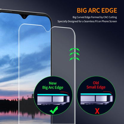 For OPPO A18 / A38 2pcs ENKAY 9H Big Arc Edge High Aluminum-silicon Tempered Glass Film - OPPO Tempered Glass by ENKAY | Online Shopping UK | buy2fix