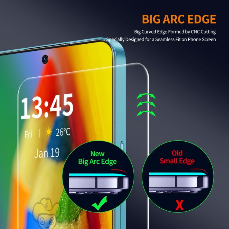 For Redmi K70 Ultra 5pcs ENKAY 9H Big Arc Edge High Aluminum-silicon Tempered Glass Film -  by ENKAY | Online Shopping UK | buy2fix