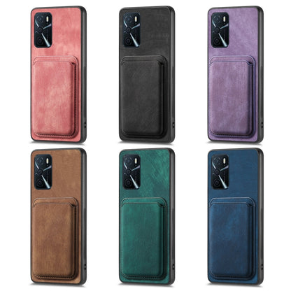 For OPPO A72 5G Retro Leather Card Bag Magnetic Phone Case(Green) - OPPO Cases by buy2fix | Online Shopping UK | buy2fix