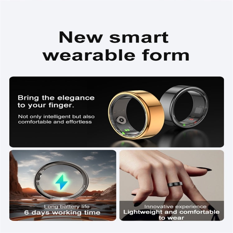 R02 SIZE 11 Smart Ring, Support Heart Rate / Blood Oxygen / Sleep Monitoring / Multiple Sports Modes(Gold) - Smart Rings / Smart Telephones by buy2fix | Online Shopping UK | buy2fix