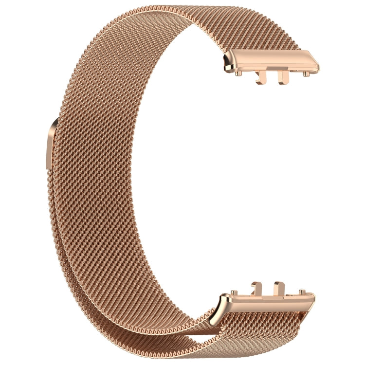 For Samsung Galaxy Fit 3 Milanese Metal Steel Mesh Watch Band(Rose Gold) - Watch Bands by buy2fix | Online Shopping UK | buy2fix