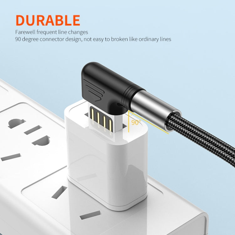 ENKAY 3A Elbow Reversible USB to Elbow Type-C Fast Charging Data Cable, Length:1m - USB-C & Type-C Cable by ENKAY | Online Shopping UK | buy2fix