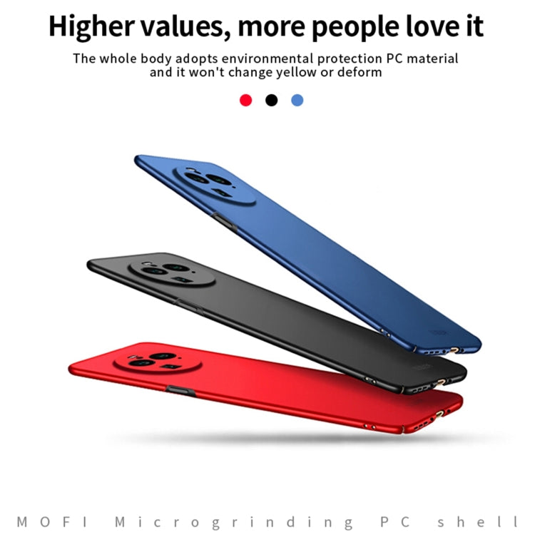 For OPPO Find X6 Pro MOFI Micro-Frosted PC Ultra-thin Hard Phone Case(Blue) - OPPO Cases by MOFI | Online Shopping UK | buy2fix