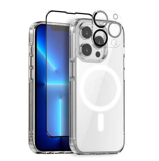For iPhone 13 Pro Max NORTHJO 3 in 1 Magsafe Clear Phone Case with Screen Film + Rear Lens Film - iPhone 13 Pro Max Cases by NORTHJO | Online Shopping UK | buy2fix