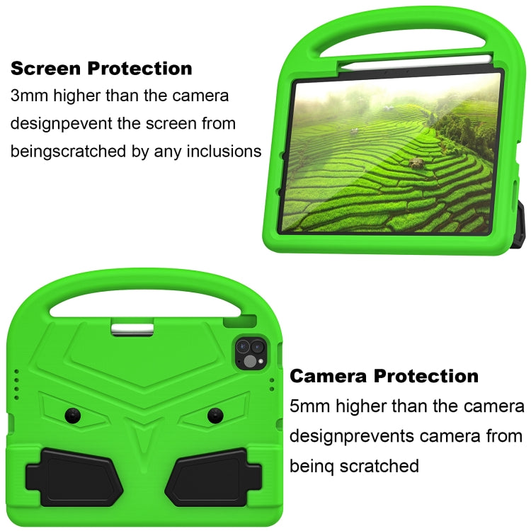 For iPad Air 11 2024 Sparrow Style Shockproof Kickstand EVA Tablet Case(Green) - iPad Air 11 2024 Cases by buy2fix | Online Shopping UK | buy2fix