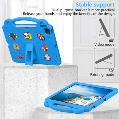 For iPad Pro 13 2024 Handle Kickstand Children EVA Shockproof Tablet Case(Sky Blue) - iPad Pro 13 2024 Cases by buy2fix | Online Shopping UK | buy2fix