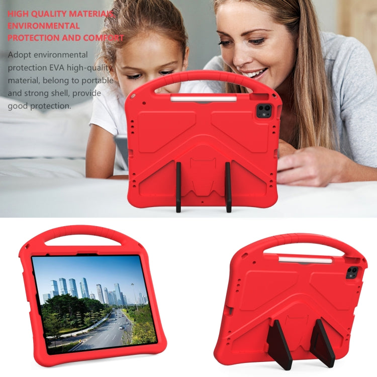 For iPad Air 13 2024 EVA Shockproof Tablet Case with Holder(Red) - iPad Air 13 2024 Cases by buy2fix | Online Shopping UK | buy2fix