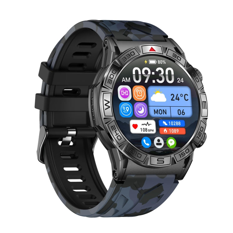 KC80 1.43 inch Color Screen Smart Watch, Support AI Voice Assistant / Bluetooth Call(Camouflage Black) - Smart Watches by buy2fix | Online Shopping UK | buy2fix