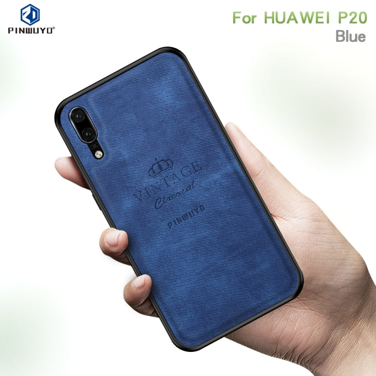 PINWUYO Shockproof Waterproof Full Coverage PC + TPU + Skin Protective Case for Huawei P20(Blue) - ASUS Cases by PINWUYO | Online Shopping UK | buy2fix