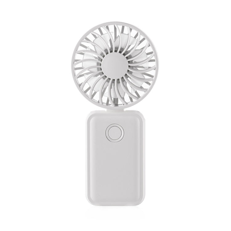 F458 With Neck Rope Summer 3 Speeds Adjustable Foldable Mini Handheld Fan(White) - Electric Fans by buy2fix | Online Shopping UK | buy2fix