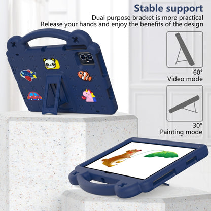 For Blackview Tab 80 10.1 2023 Handle Kickstand Children EVA Shockproof Tablet Case(Navy Blue) - Others by buy2fix | Online Shopping UK | buy2fix