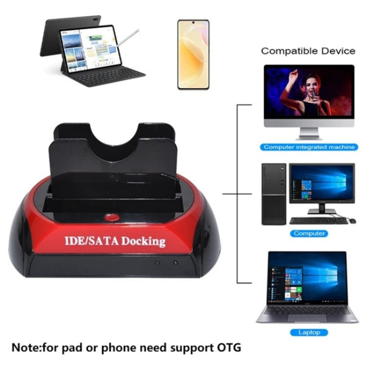 575D USB Hard Disk Holder Laptop Mobile Hard Disk Box 2.5 / 3.5inch SATA IDE HDD Base, Plug:AU Plug - HDD Enclosure by buy2fix | Online Shopping UK | buy2fix