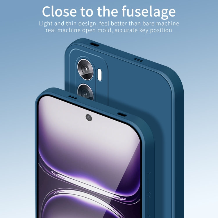 For OPPO Reno12 Global PINWUYO Sense Series Liquid Silicone TPU Phone Case(Blue) - Reno12 Cases by PINWUYO | Online Shopping UK | buy2fix
