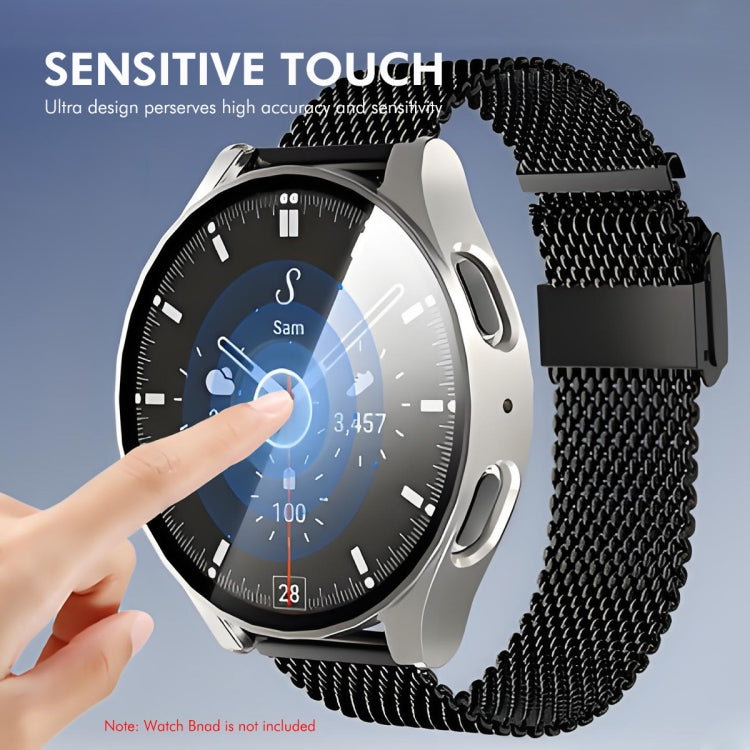 For Samsung Galaxy Watch7 44mm ENKAY Hat-Prince Full Coverage PC + Tempered Glass Film Integrated Watch Case(Transparent) - Watch Cases by ENKAY | Online Shopping UK | buy2fix