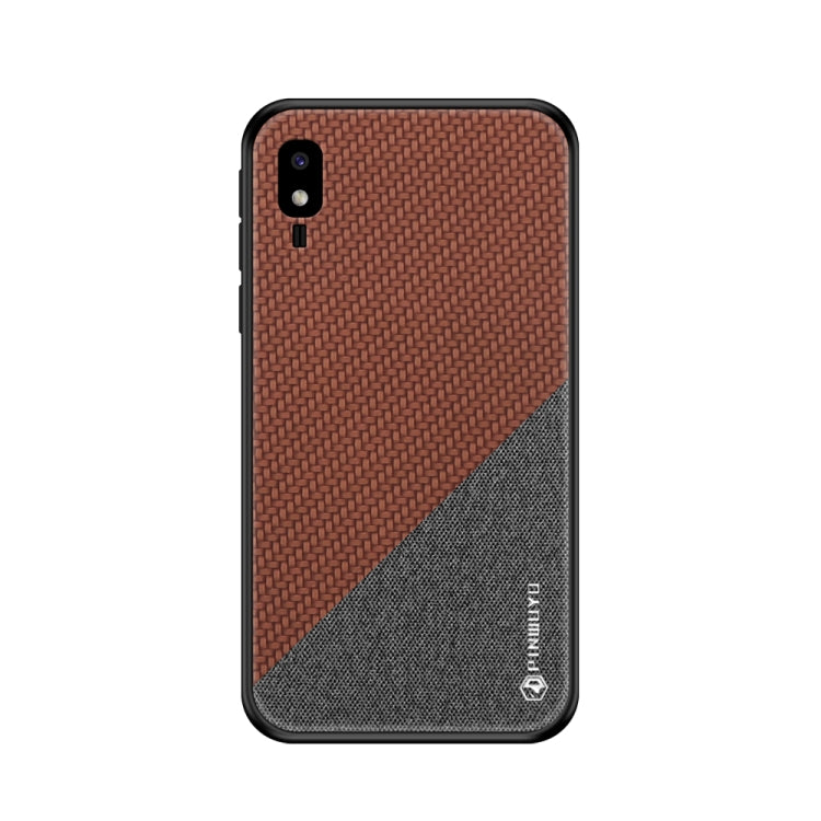 PINWUYO Honors Series Shockproof PC + TPU Protective Case for Galaxy A2 Core(Brown) - Galaxy Phone Cases by PINWUYO | Online Shopping UK | buy2fix