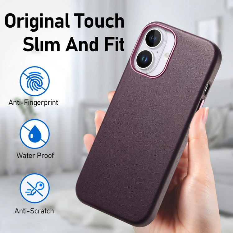 For iPhone 16 Pro Electroplated Metal Button Shockproof Phone Case(Purple) - iPhone 16 Pro Cases by buy2fix | Online Shopping UK | buy2fix