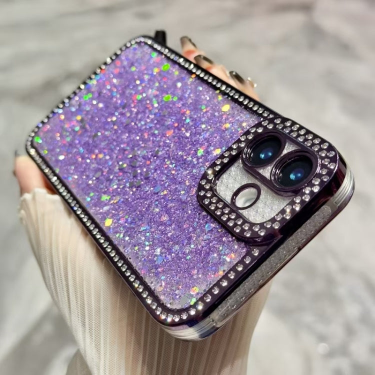 For iPhone 16 Pro Diamond Glitter Sequins TPU Phone Case(Pink) - iPhone 16 Pro Cases by buy2fix | Online Shopping UK | buy2fix