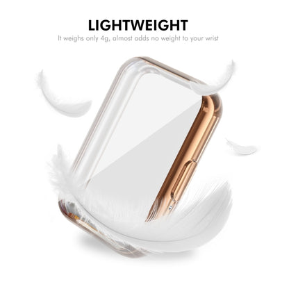 For Samsung Galaxy Fit3 ENKAY Hat-Prince Full Coverage Electroplated Soft TPU Case with Screen Protection(Rose Gold) - Watch Cases by ENKAY | Online Shopping UK | buy2fix