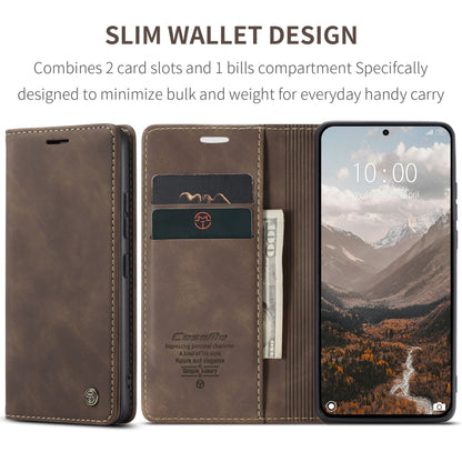 For Xiaomi 14T CaseMe 013 Multifunctional Horizontal Flip Leather Phone Case(Coffee) - 14T Cases by CaseMe | Online Shopping UK | buy2fix