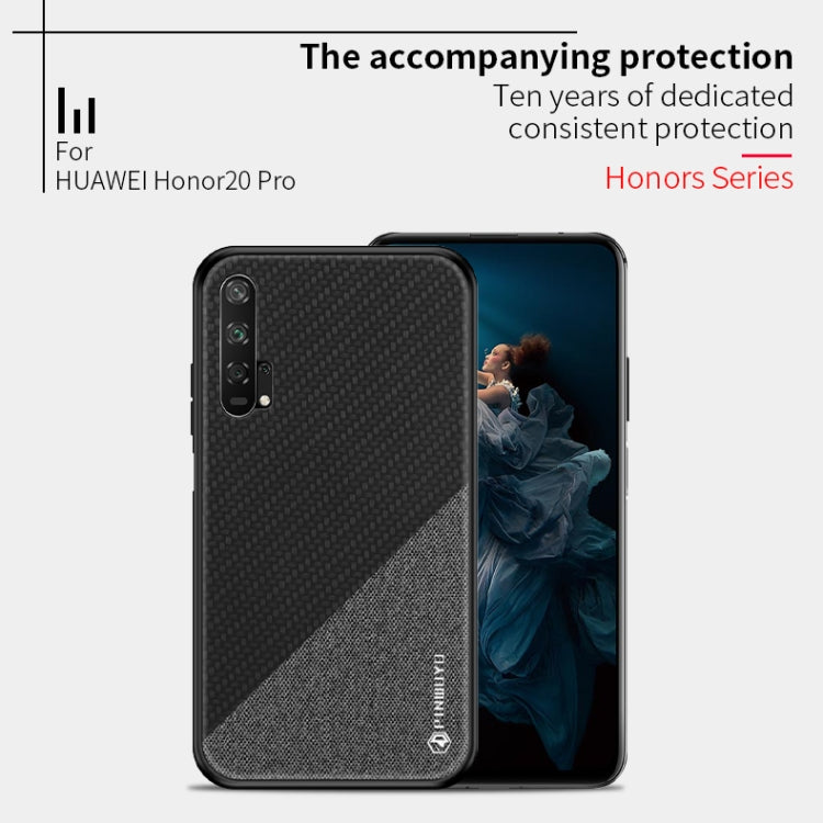 PINWUYO Honors Series Shockproof PC + TPU Protective Case for Huawei Honor 20 Pro(Black) - Honor Cases by PINWUYO | Online Shopping UK | buy2fix