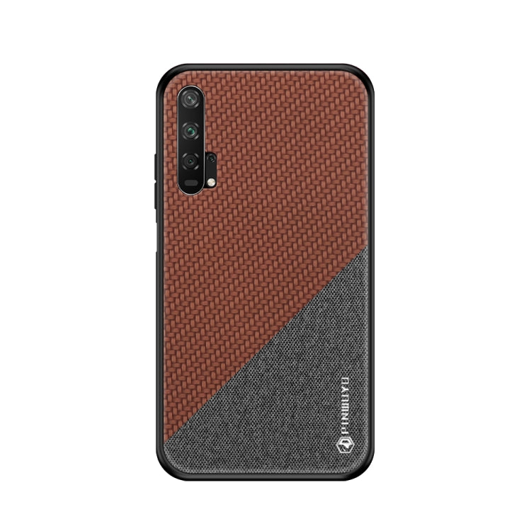 PINWUYO Honors Series Shockproof PC + TPU Protective Case for Huawei Honor 20 Pro(Brown) - Honor Cases by PINWUYO | Online Shopping UK | buy2fix