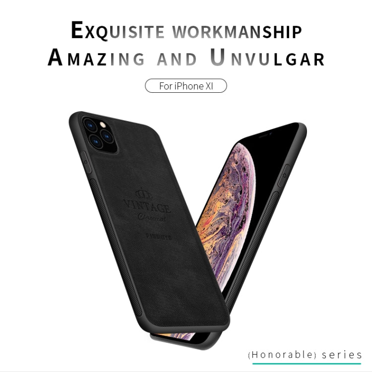 For iPhone 11 Pro PINWUYO Shockproof Waterproof Full Coverage PC + TPU + Skin Protective Case (Brown) - iPhone 11 Pro Cases by PINWUYO | Online Shopping UK | buy2fix