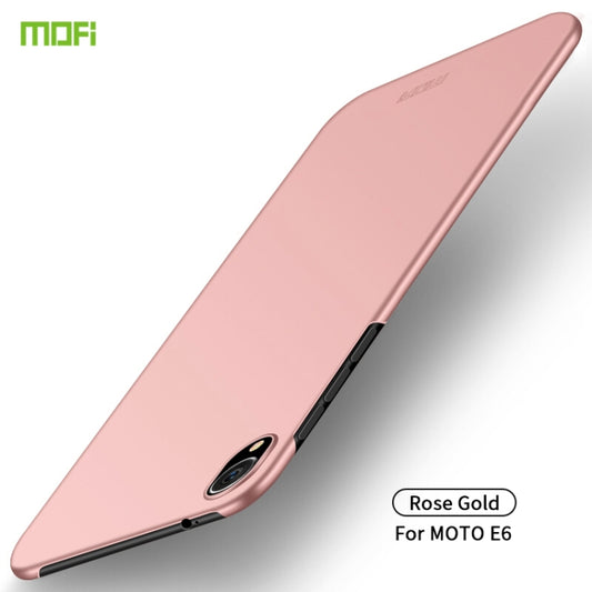 MOFI Frosted PC Ultra-thin Hard Case for Motorola Moto E6(Rose gold) - Motorola Cases by MOFI | Online Shopping UK | buy2fix