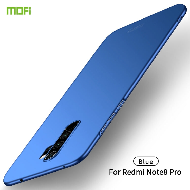 For Xiaomi RedMi Note8 Pro MOFI Frosted PC Ultra-thin Hard Case(Blue) - Xiaomi Cases by MOFI | Online Shopping UK | buy2fix